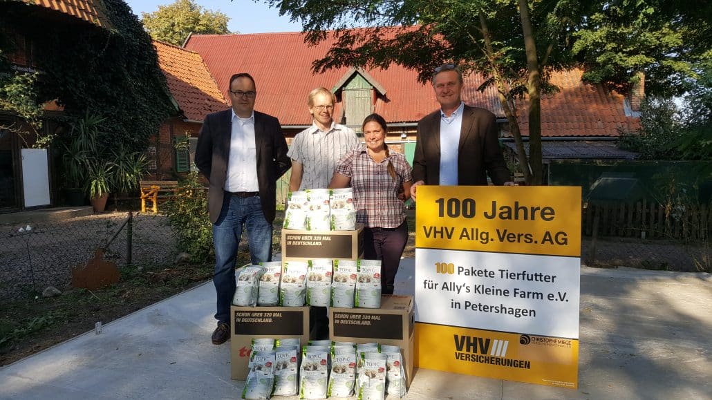 Spendenaktion für "Ally's Kleine Farm" in Petershagen, Gnadenhof für Tiere